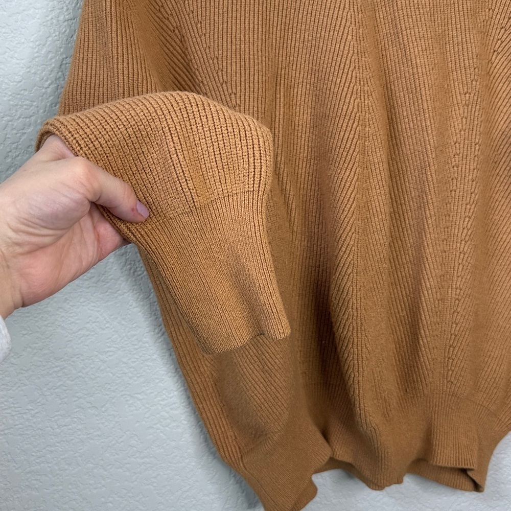 Workshop Republic Clothing Crewneck Knit Sweater Tan Brown size Large - Picture 3 of 10